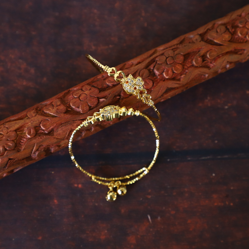 Cat Design with Kids Adjustable Bangle