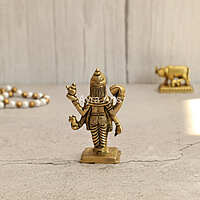 Lord Satyanarayana Swamy Brass Idol Buy Now for Divine Blessings - 3.2 inch Height