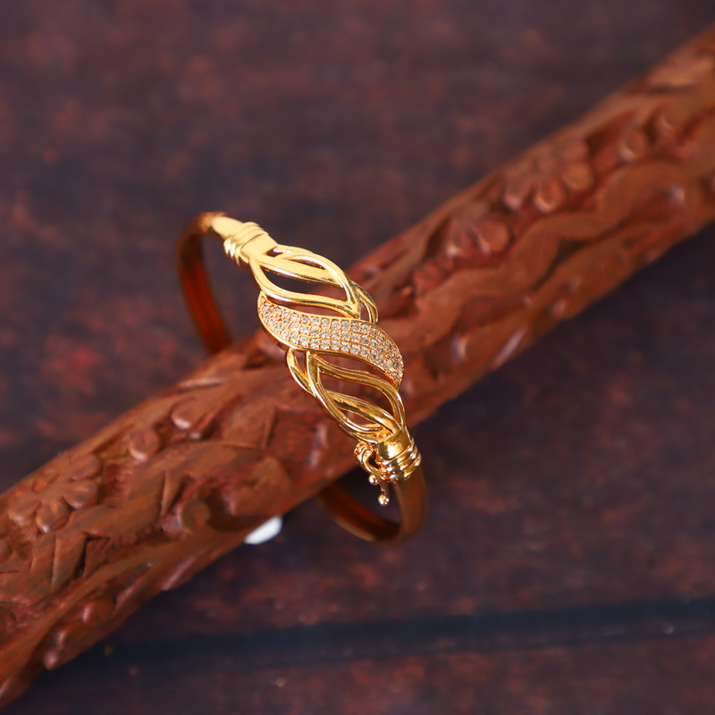 Rose Gold Multi Row Wave Shape Bangles