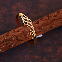 Trendy Brass Rose Gold Bangle