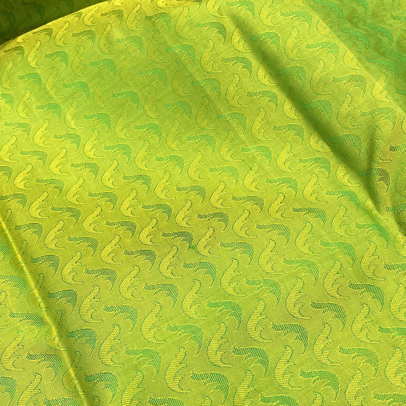 Meadow Green Kanchipuram with Leaf Green