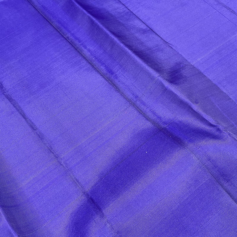 Twilight Pink Kanchipuram with Platinum Blue