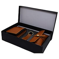 Men Purse Wallet Keychain Brown Men Purse Wallet Keychain Brown