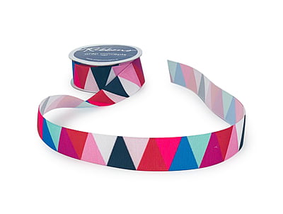 Triangle Ribbon - Shades of Green