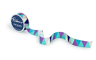 Triangle Ribbon - Shades of Green