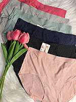 6 Premium seamless panties-Striped