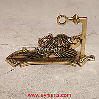 Pure Brass Wall Parrot Hanger for Bells and Lamps - 9 inch Height