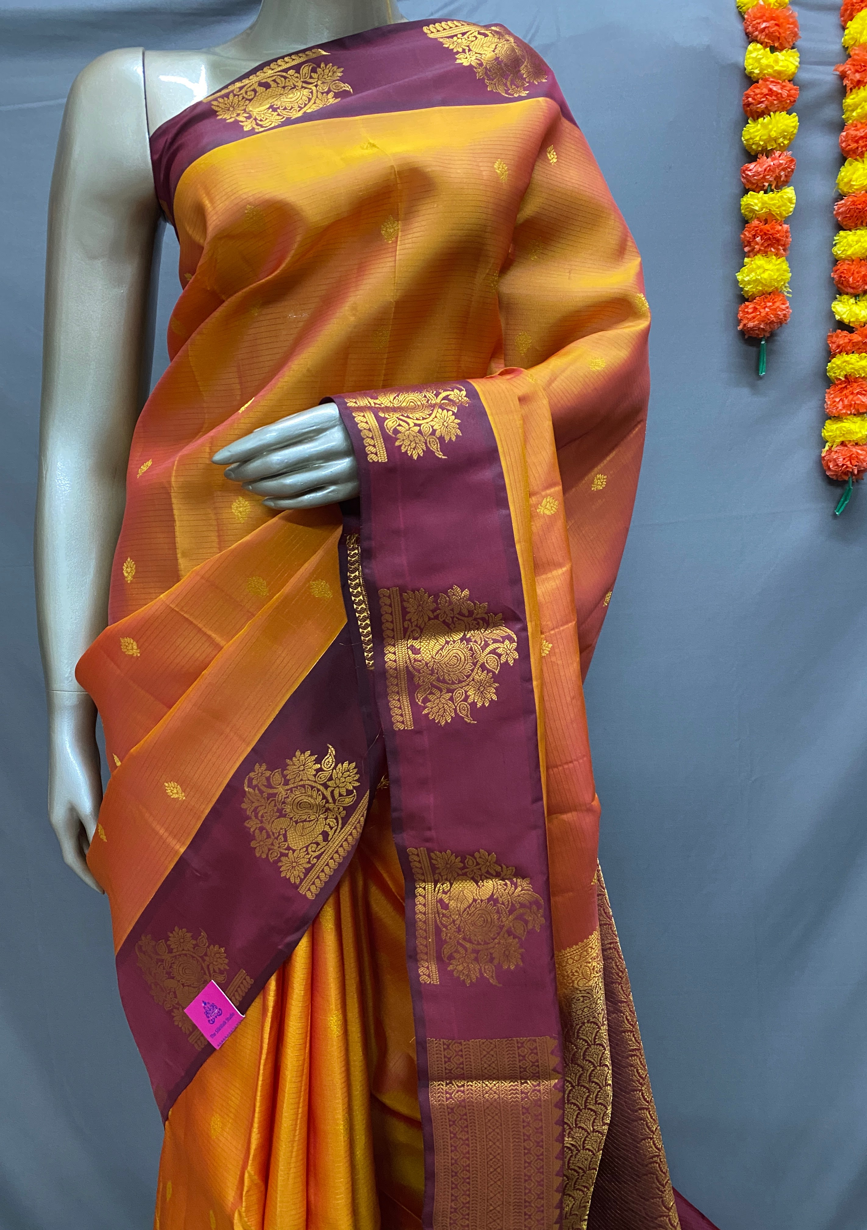 Asokka - The Silk Walk Delights (Peacock Motif Border)18270