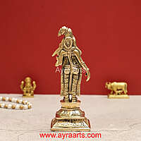 Divine Brass Superfine Goddess Andal Goda Devi Statue - 6 inch Height