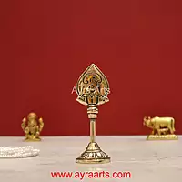 Lord Murugan Karthikeya Vel in Brass - 4 inch Height