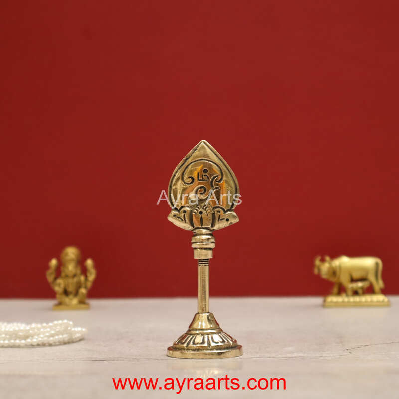 Lord Murugan Karthikeya Vel in Brass - 4 inch Height