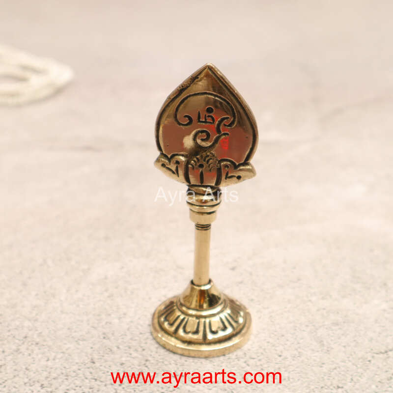 Lord Murugan Karthikeya Vel in Brass - 4 inch Height