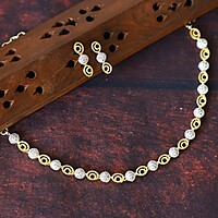 Round with ovel shape diamond Nickpiece