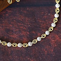 Round with ovel shape diamond Nickpiece