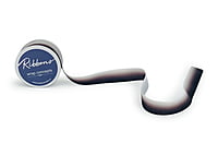 Black, Brown & White Shaded Grosgrain Ribbon