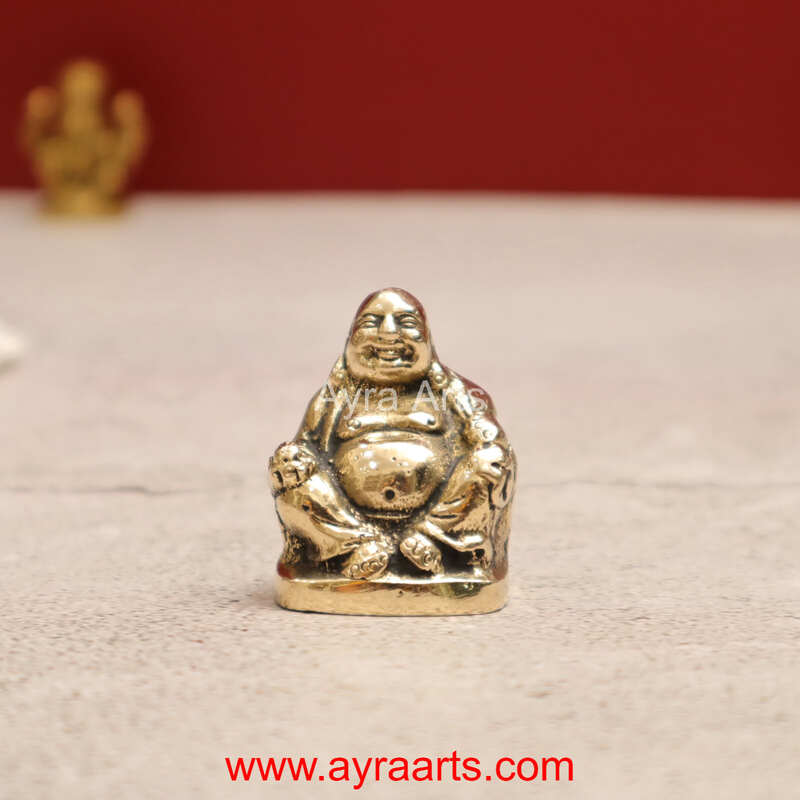 Buy Brass Baby Laughing Buddha Monk Perfect for Home - 1.5 inch Height