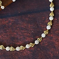 flower with leaf diamond Nickpiece