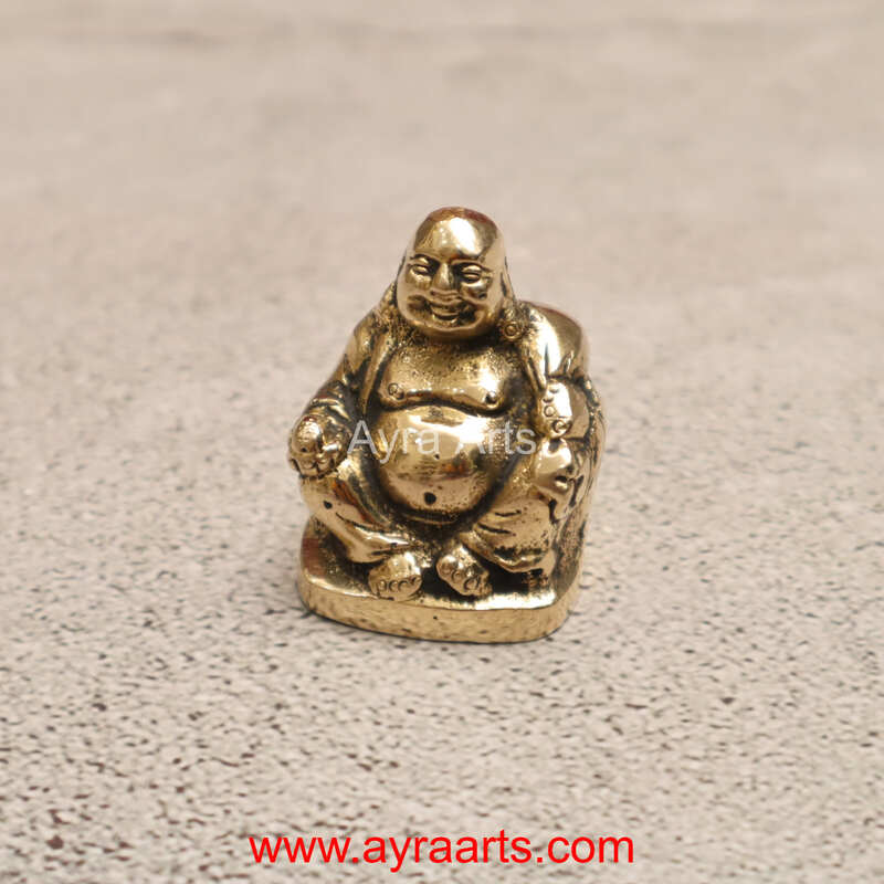 Buy Brass Baby Laughing Buddha Monk Perfect for Home - 1.5 inch Height
