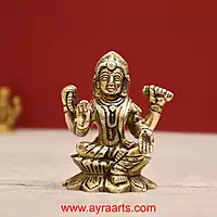 Brass Balambigai Balambika Bala Tripura Sundari Idol - 2.8 inch height