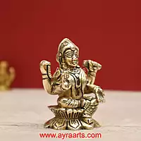 Brass Balambigai Balambika Bala Tripura Sundari Idol - 2.8 inch height