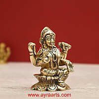 Brass Balambigai Balambika Bala Tripura Sundari Idol - 2.8 inch height