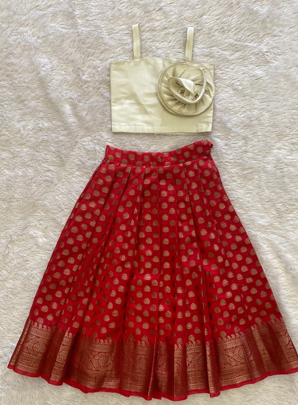 Shonaya - Red Banarasi Lehenga That199
