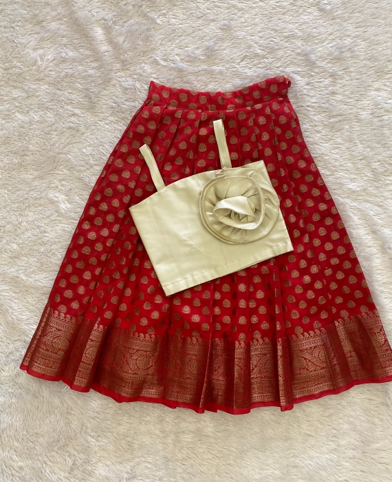 Shonaya - Red Banarasi Lehenga That199