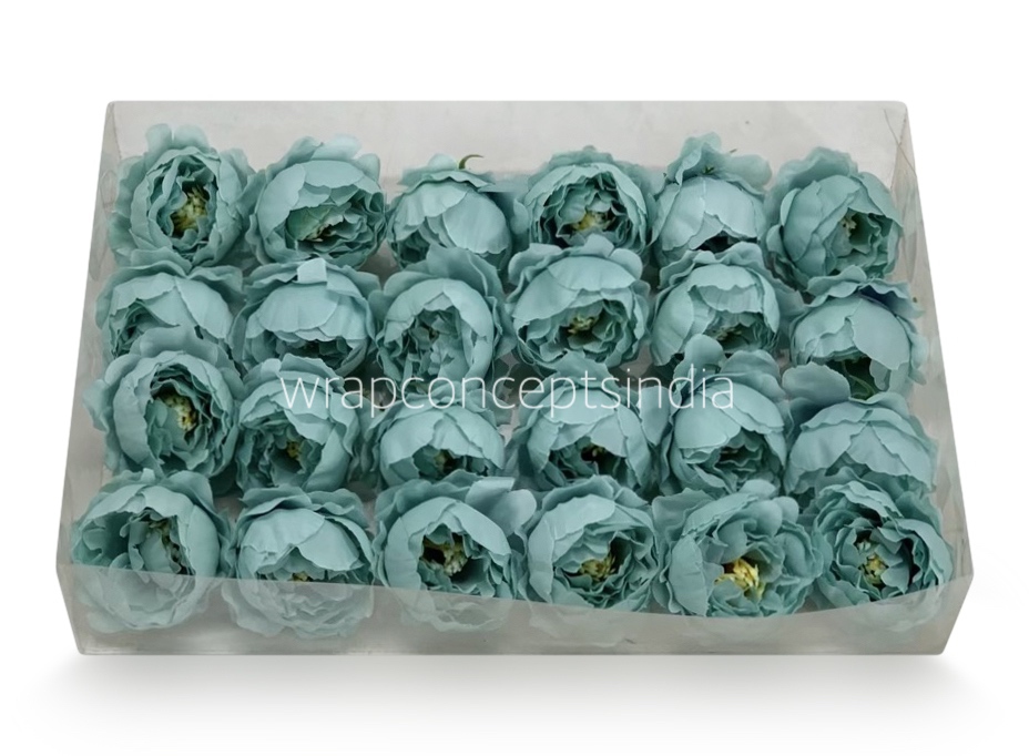 Aqua Blue Peonies