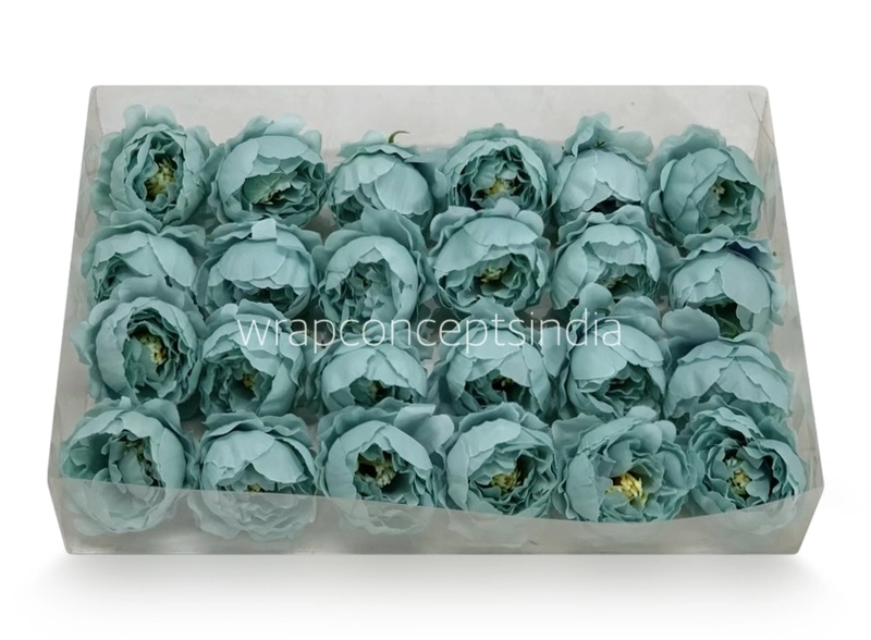 Aqua Blue Peonies