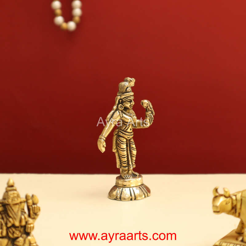 Brass Godha Devi Kothai Nachiyar Andal idol - 3.2 Inch Height