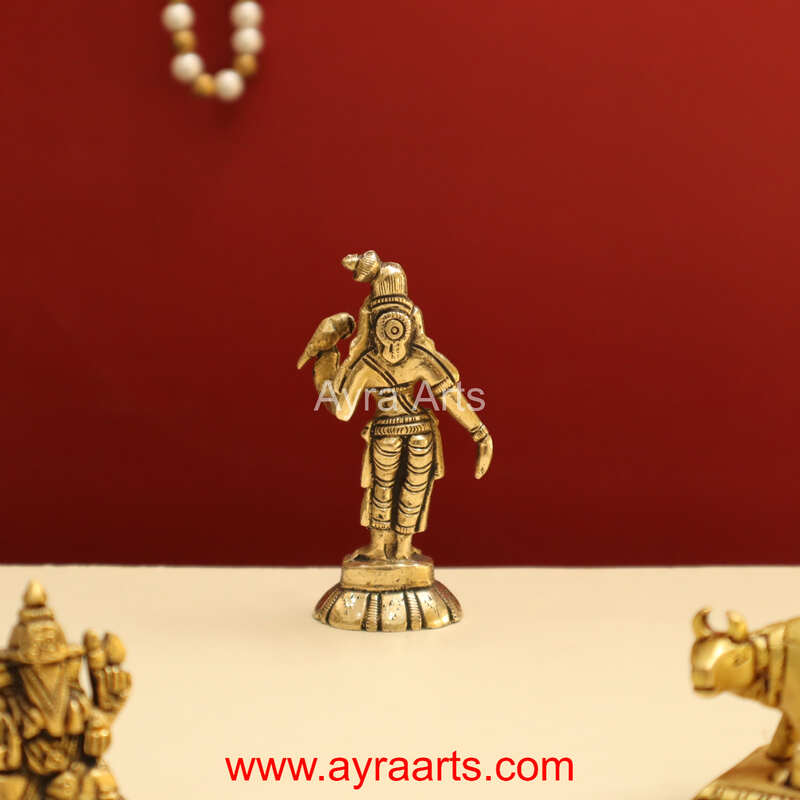 Brass Godha Devi Kothai Nachiyar Andal idol - 3.2 Inch Height