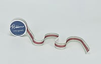 Grosgrain Stripes Ribbon - Grey & Aubergine