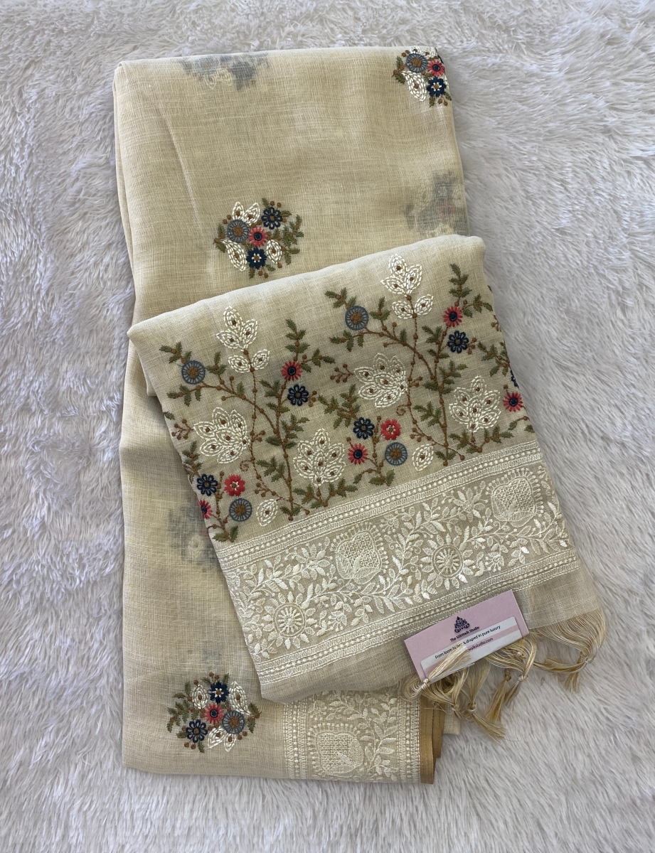 Onam Linen Sarees SWS171