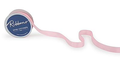 Grosgrain Ribbon with Cross Stitch Edges - Baby Pink