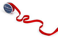 Grosgrain Ribbon with Cross Stitch Edges - Orange