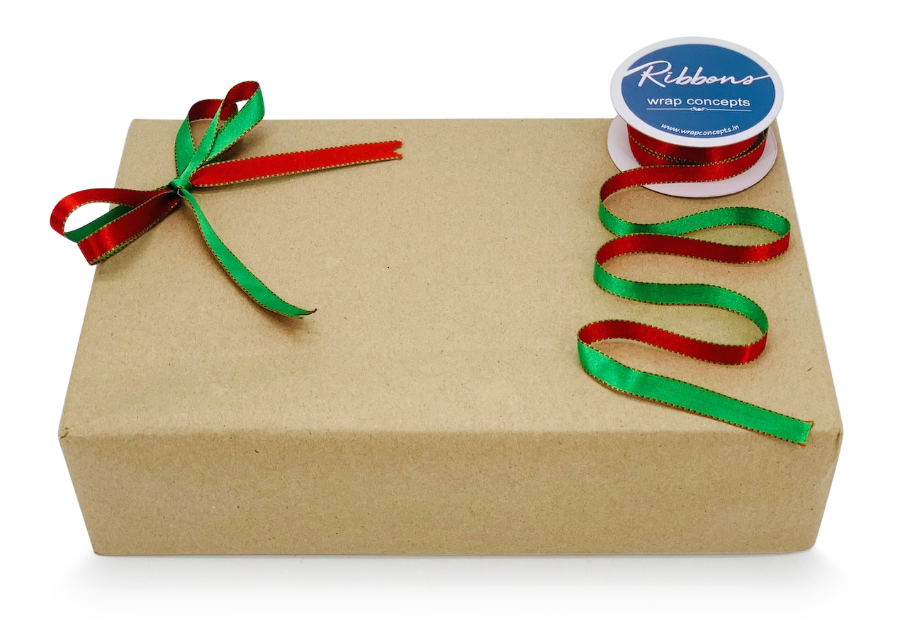 Reversible Ribbon - Red with Green
