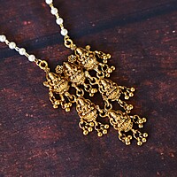 LAKSHMI DESIGHN WHITE BALL CHAIN