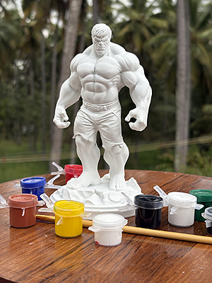 Power Giant Painting Statue