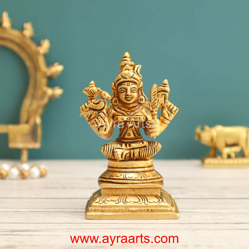 Brass Lalitha Devi 3.5 Inch Height