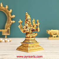 Brass Lalitha Devi 3.5 Inch Height