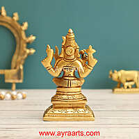 Brass Lalitha Devi 3.5 Inch Height