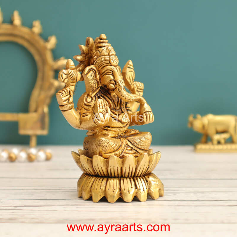 Brass Ganesha 4 Inch Height