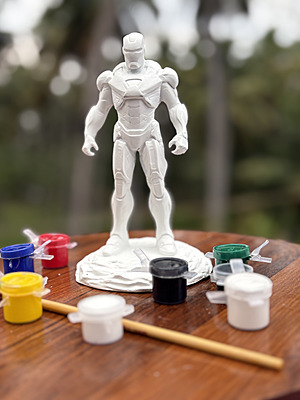 Metal Armor Hero Statue