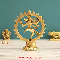 Brass Natarajan Idol 4 Inch Height