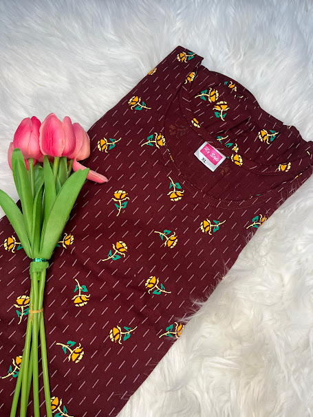 Frock Nighty @ 199 Mehroon #5