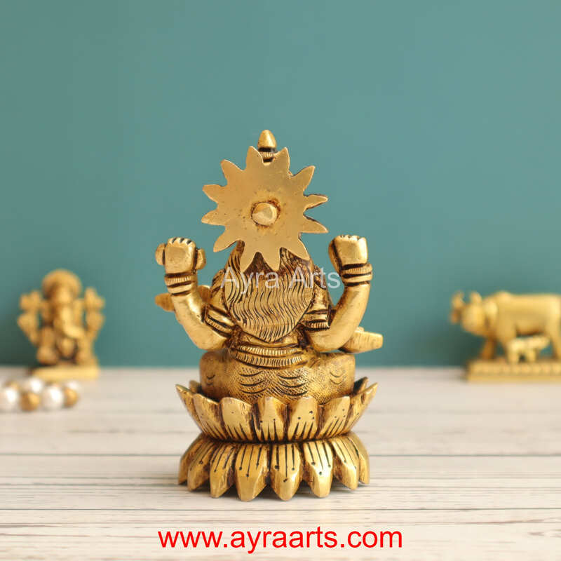 Brass Kamal Saraswati- 3.5 Inch Height