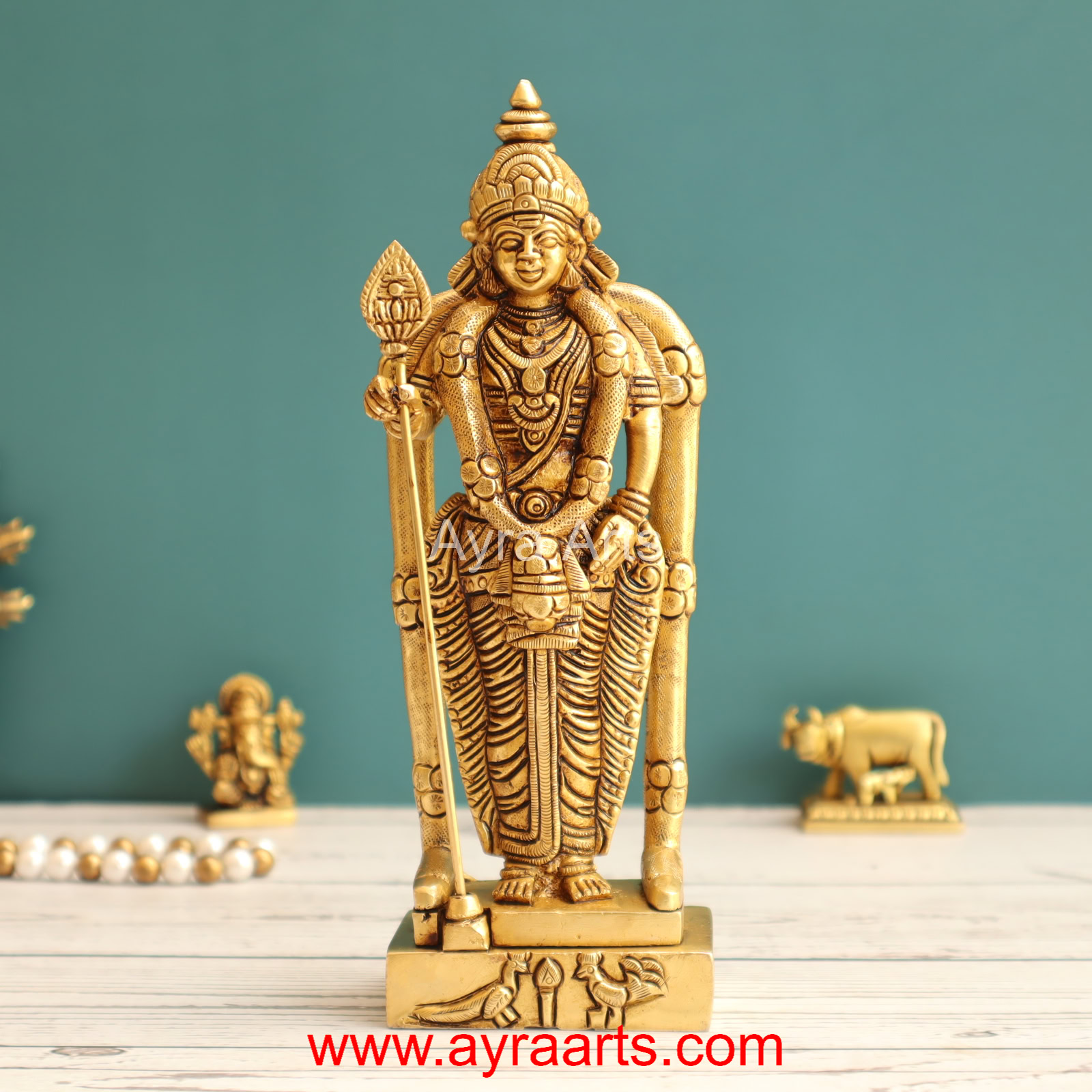 Brass Murgan 7.5 Inch Height