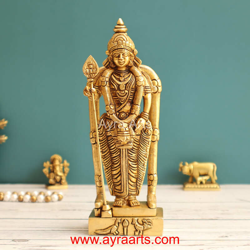 Brass Murgan 7.5 Inch Height