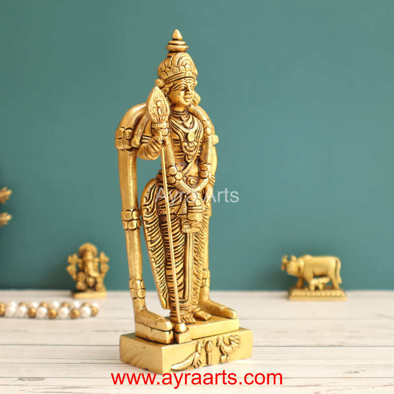 Brass Murgan 7.5 Inch Height