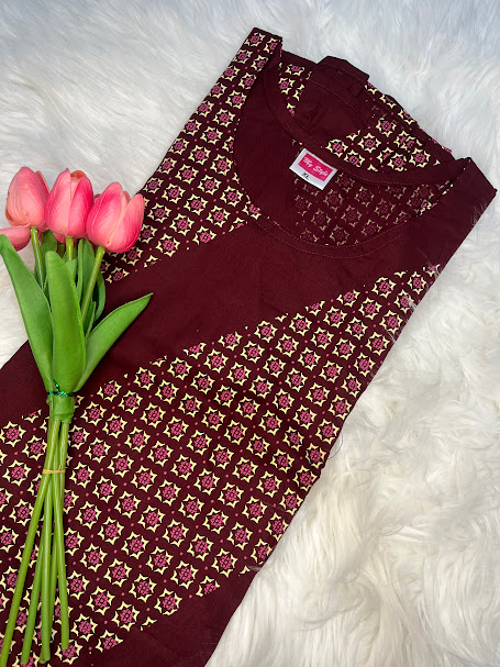 Frock Nighty @ 199 Mehroon #8